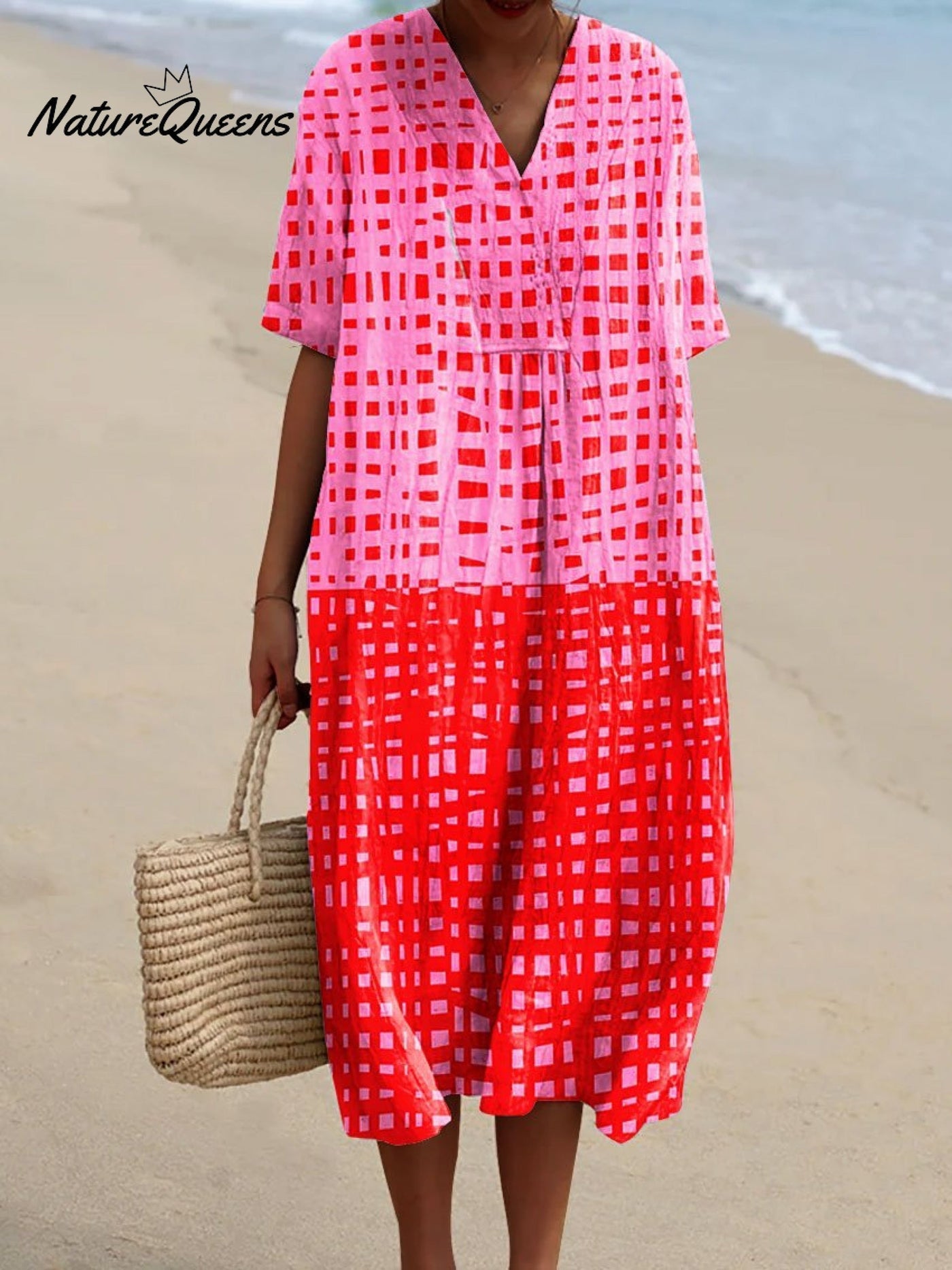 Roosmarijn - Vestido de Xadrez